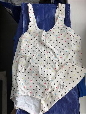 Lululemon White Polka Dot tank top Multicolor Dots